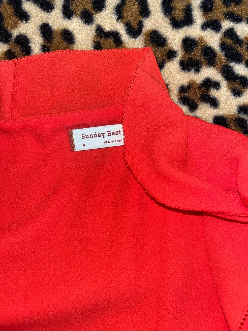 Sunday Best Red Ruffle Wrap Mini Dress - Picture 5 of 5